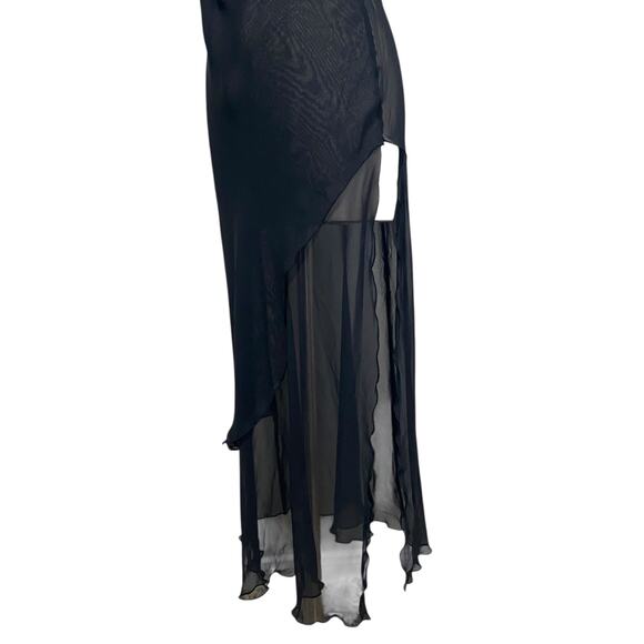 VTG Via Nicci Sheer Cowl Neckline Whimsygoth Fairy Dress - Picture 8 of 16